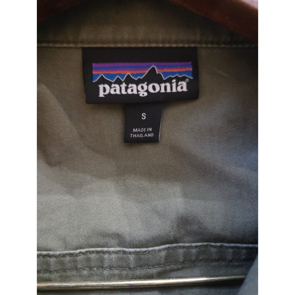 Patagonia Women's Olive Green Jacket Full Zip/Snap Front Size Small Maple Grove - Picture 8 of 10